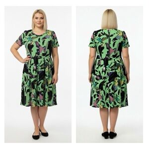 LuLaRoe Disney Villains Maleficent Amelia Dress Plus Size 2X